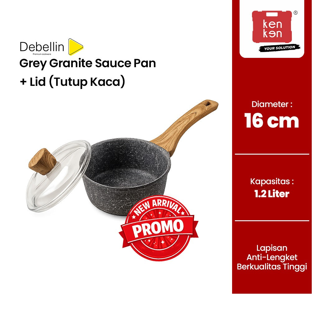 DEBELLIN Grey Granite Sauce Pan 16cm
