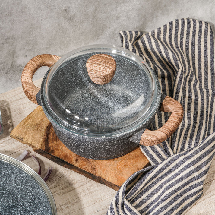 DEBELLIN Grey Granite Casserole 20 Cm