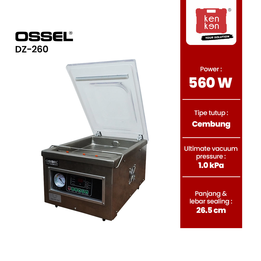 OSSEL Mesin Internal Vacuum Sealer DZ-260