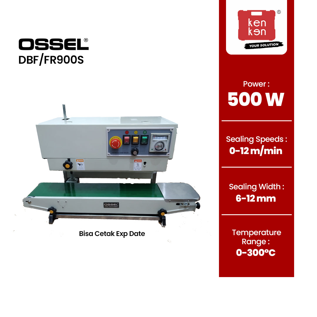 OSSEL Vertical Continuous Band Sealer DBF/FR900