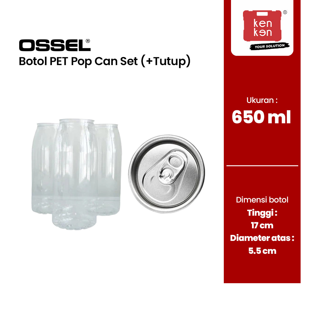 OSSEL Botol PET Pop Can 650 ml