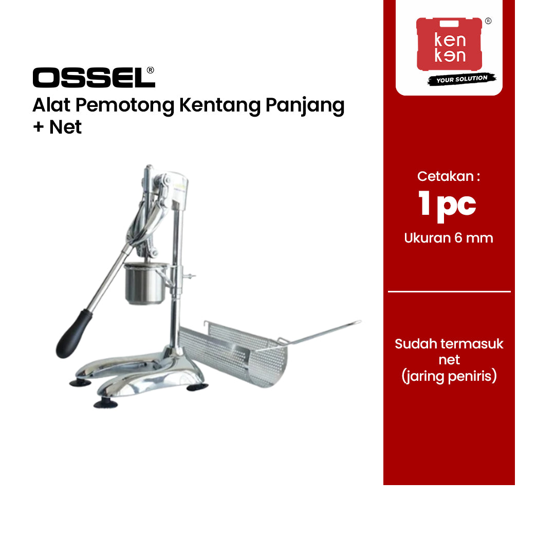 OSSEL Long Potato Cutter + Net