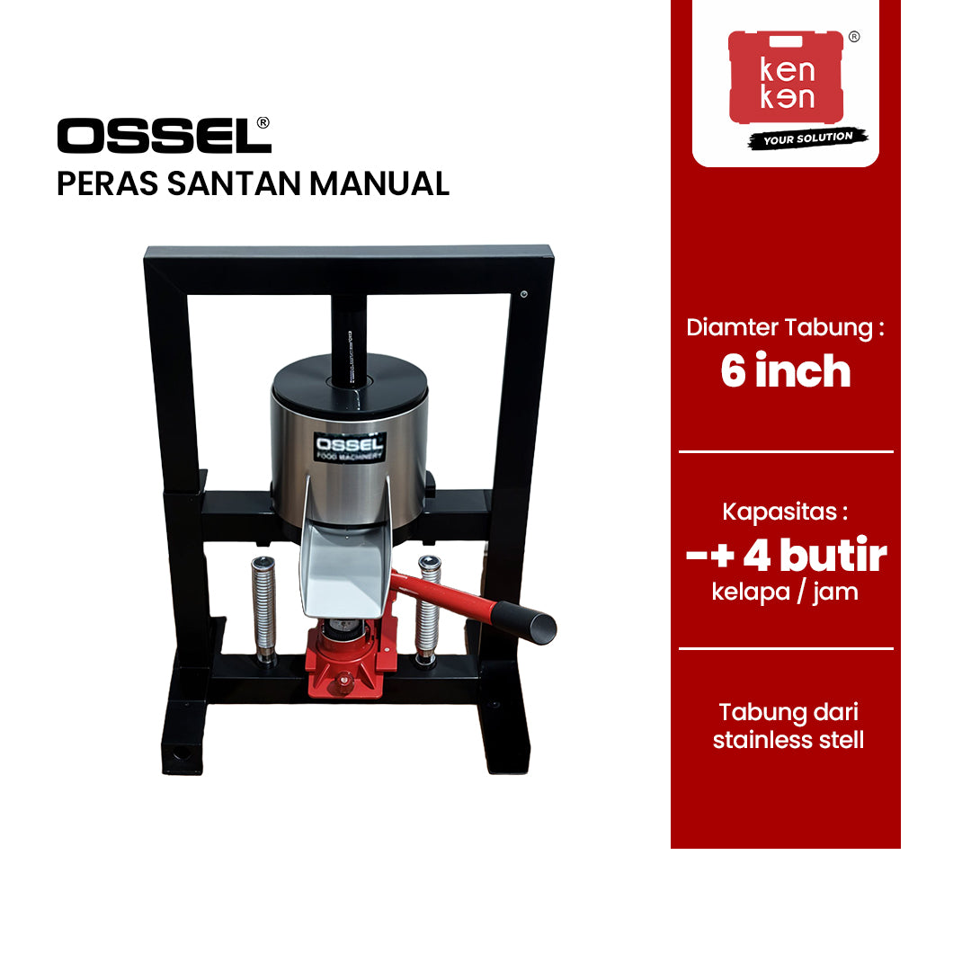 Peras kelapa manual OSSEL model dongkrak 6 inch