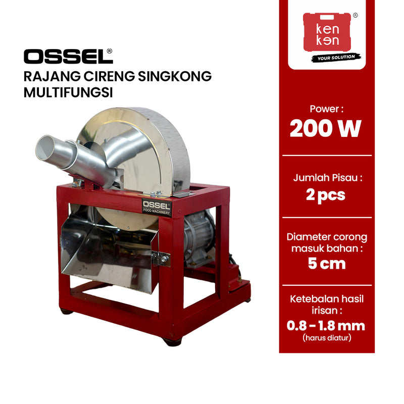 Mesin rajang cireng singkong multifungsi OSSEL