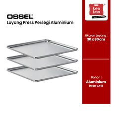 Loyang Press Persegi Aluminium 30x30x1 Cm