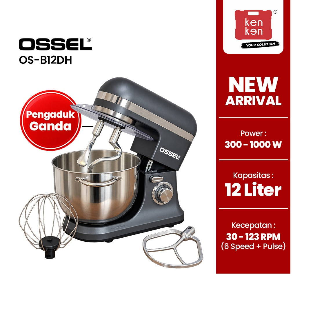 OSSEL Mixer Planetary 12L OS-B12DH Double Hook