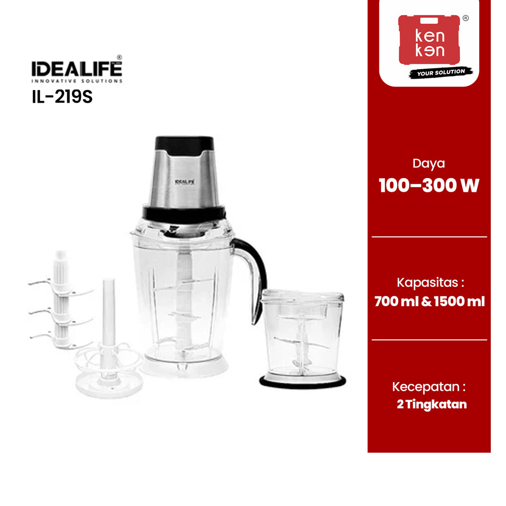 IDEALIFE Chopper Double Bowl IL-219S