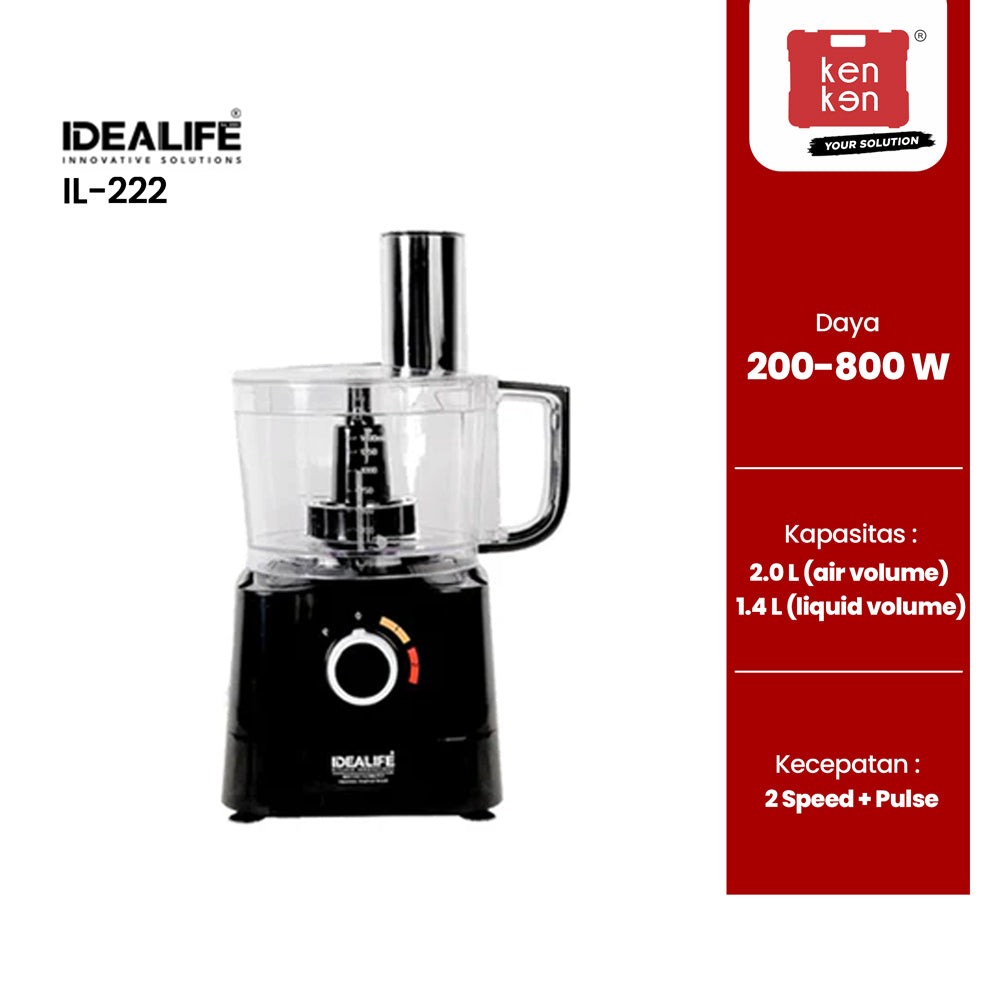 IDEALIFE Electric Food Processor IL-222