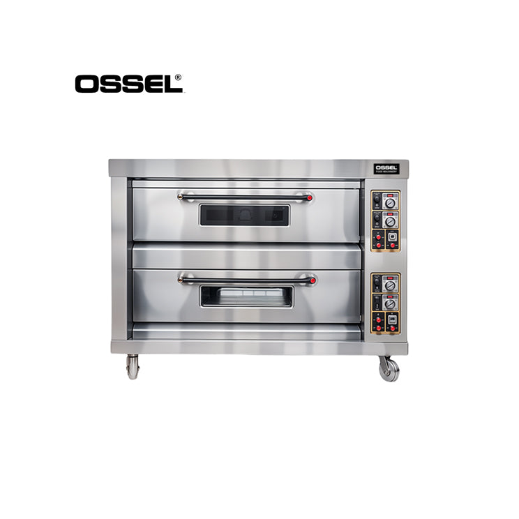 OSSEL Gas Deck Oven Roti 2 Deck 4 Trays