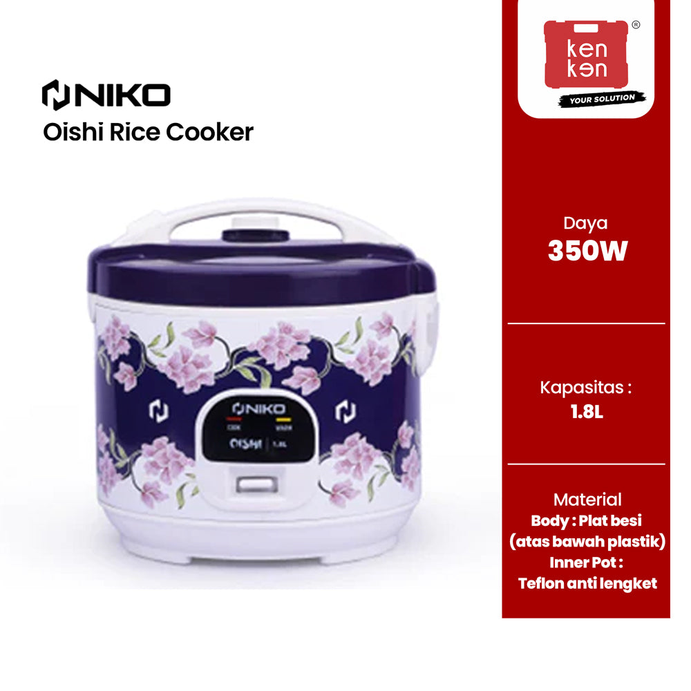 NIKO Oishi Rice Cooker 1.8 Liter