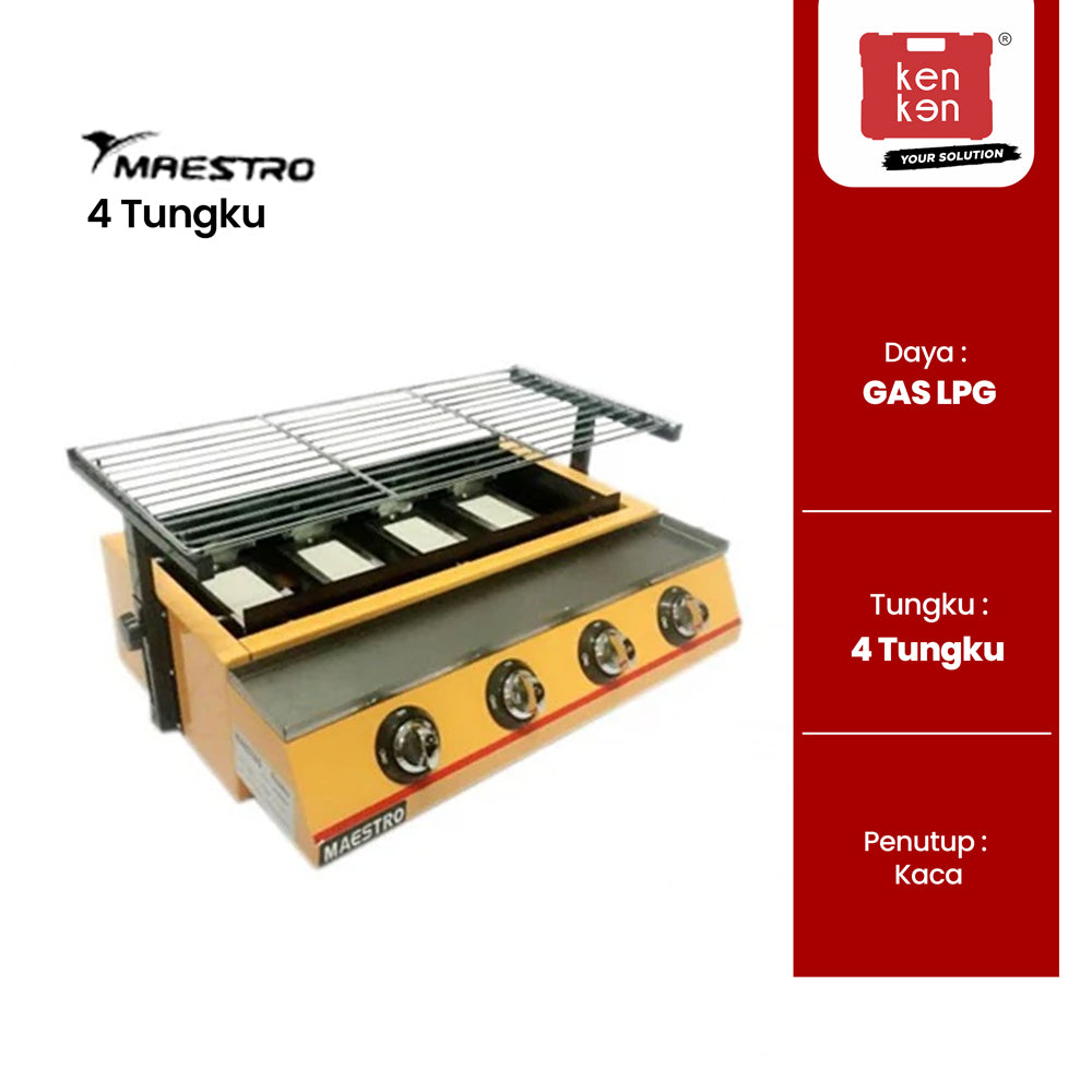 MAESTRO Roaster Pemanggang 4 Tungku